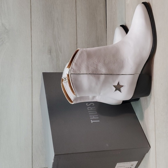 NEW Thursday Boot Co.Everyday Country Star white western Leather boots shoes - Picture 12 of 12